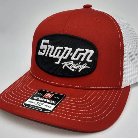 Richardson 112 Snap On Tools Cap Hat Embroidered Patch Trucker Mesh Tech Mechani - Picture 3 of 5